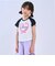 【接触冷感】クロップドラグラン半袖Tシャツ