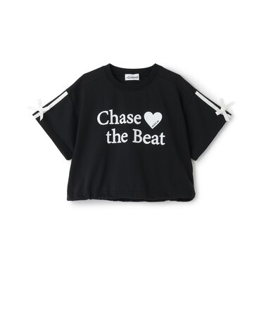 【接触冷感】袖リボン半袖Tシャツ