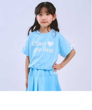 【接触冷感】袖リボン半袖Tシャツ