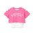 【インナーつき】肩あきクロップド半袖Tシャツ