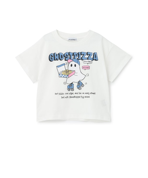 【綿100%】オバケイラストルーズ半袖Tシャツ