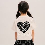 【綿100%】バックハートTシャツ
