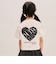 【綿100%】バックハートTシャツ