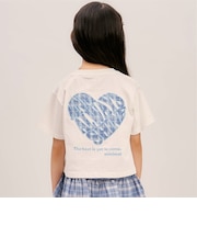 【綿100%】バックハートTシャツ