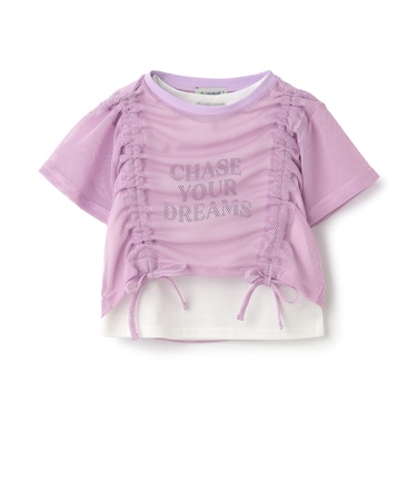 【インナーつき】メッシュドロスト半袖Tシャツ