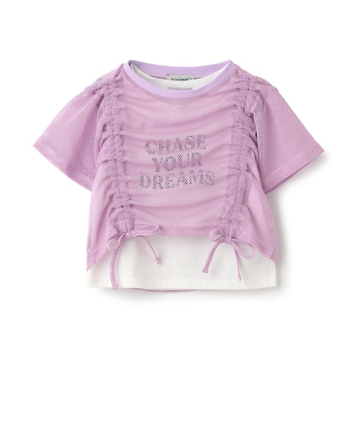 【インナーつき】メッシュドロスト半袖Tシャツ