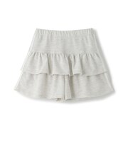 ミニ裏毛ラインティアードスカパン