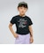 ラインストーンロゴドロスト半袖Tシャツ