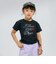 ラインストーンロゴドロスト半袖Tシャツ