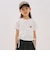 ラインストーンロゴドロスト半袖Tシャツ