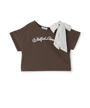 【リボン2WAY】ワンショルTシャツ