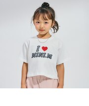【綿100%】ロゴアソートクロップド半袖Tシャツ