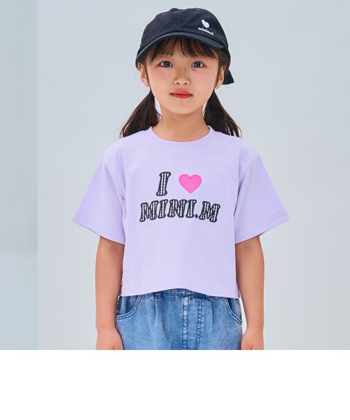 【綿100%】ロゴアソートクロップド半袖Tシャツ