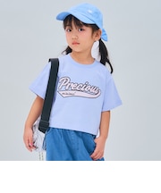 【綿100%】ロゴアソートクロップド半袖Tシャツ