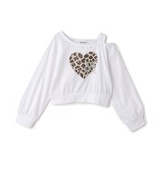 【防汚加工】ワンショルグラフィック長袖Tシャツ