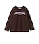 【防汚加工】アップリケグラフィック長袖Tシャツ