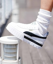 PUMA(プーマ)レディース 厚底 MAYZE メイズ レザー ウィメンズ 381983 シューズ スニーカー ムラサキスポーツ