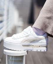 PUMA(プーマ)レディース 厚底 MAYZE メイズ レザー ウィメンズ 381983 シューズ スニーカー ムラサキスポーツ