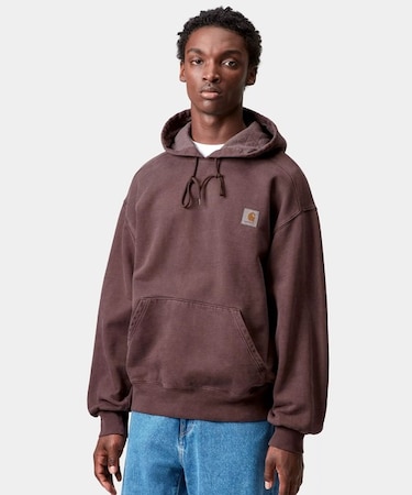 Carhartt WIP/I029523 HOODED VISTASWEATSHIRT  長袖 無地 裏起毛 プルオーバー ヘビーウェイト パーカー カーハートダブリューアイピー メンズ ムラサキスポーツ