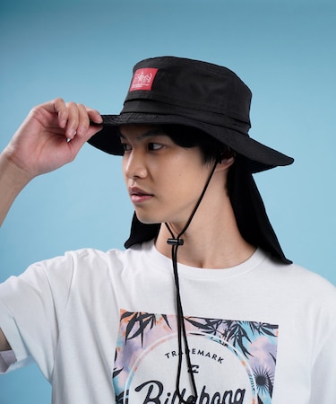 Manhattan Portage/MP146 ハット 紫外線対策 撥水  Sunshade Hat サファリ バケットハット バケハ サンシェード マンハッタンポーテージ ユニセックス メンズ レディース ムラサキスポーツ