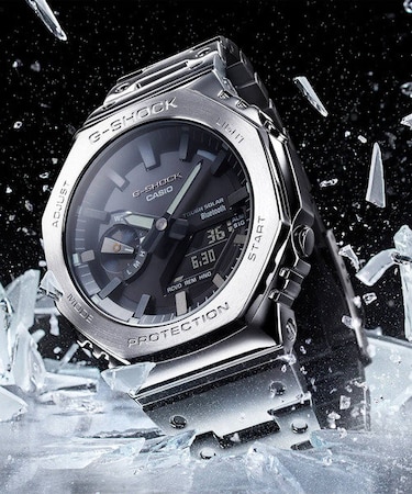 G-SHOCK(ジーショック)【正規販売店】20気圧防水/Bluetooth対応/メタル/腕時計/GM-B2100D-1AJF/レディース・メンズ/ユニセックス/ムラサキスポーツ