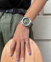 G-SHOCK(ジーショック)【正規販売店】20気圧防水/ﾒﾀﾙ/MIDｻｲｽﾞ//腕時計/GM-S2100-3AJF/ﾚﾃﾞｨｰｽ･ﾒﾝｽﾞ/ﾕﾆｾｯｸｽ/ムラサキスポーツ