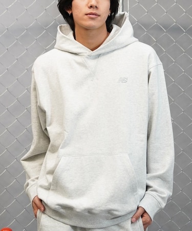 newbalance/フーディパーカー プルオーバー ワンポイント 刺繍 MT41534 ニューバランス メンズ ムラサキスポーツ