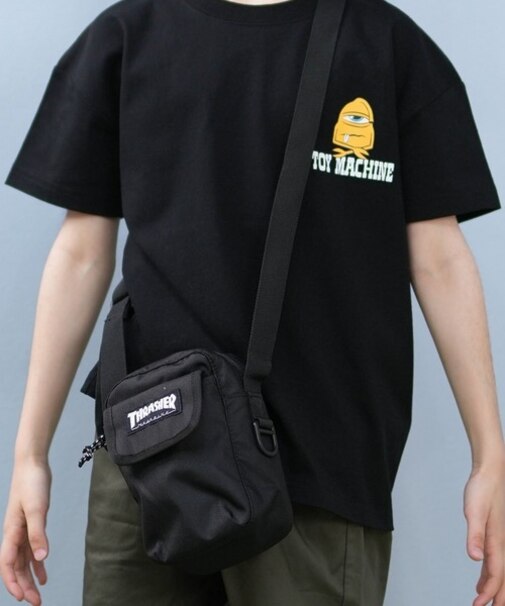 THRASHER/キッズ THR-293 ショルダーバッグ ミニポーチ スラッシャー 男の子 女の子 ムラサキスポーツ