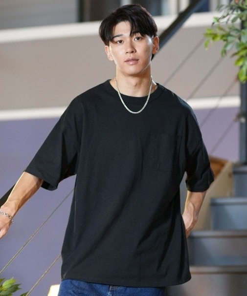 【限定】DEAR LAUREL(ディアローレル)半袖Tシャツ 2枚パック ヘビーウエィト コットン 無地Tシャツ オーバーサイズ D23S2106 ユニセックス メンズ ムラサキスポーツ限定