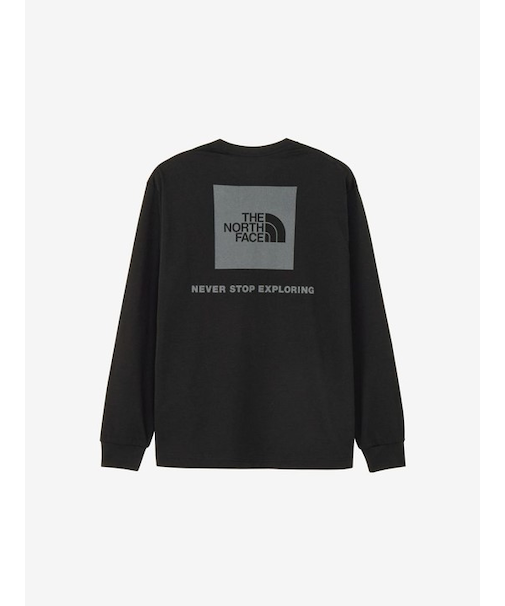 THE NORTH FACE(ザ・ノースフェイス)長袖Tシャツ NT32442 L/S Back Square Logo Tee ロンT レギュラーシルエット/ユニセックス メンズ ムラサキスポーツ