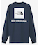 THE NORTH FACE(ザ・ノースフェイス)長袖Tシャツ NT32442 L/S Back Square Logo Tee ロンT レギュラーシルエット/ユニセックス メンズ ムラサキスポーツ