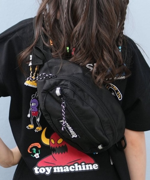 THRASHER/キッズ THR-291 ヒップバッグ ウェストポーチ ボディバッグ スラッシャー 男の子 女の子 ムラサキスポーツ