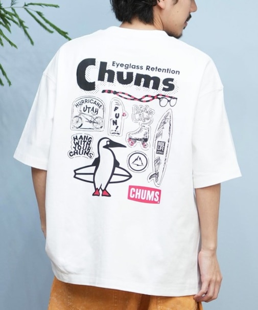 【ムラサキスポーツ別注】CHUMS/CH01-2413 半袖Tシャツ バックプリント チャムス メンズ ムラサキスポーツ限定