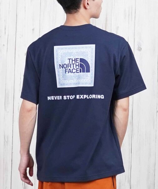 THE NORTH FACE/ ショートスリーブバンダナスクエアロゴティー NT32446 半袖Tシャツ スクエアロゴ ザ・ノースフェイス メンズ ムラサキスポーツ【正規代理店】