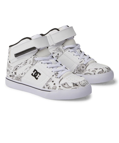 DC(ディーシー)/キッズ/ジュニア/シューズ/スニーカー/ハイカット/KS PURE HIGH-TOP SE EV SN(ピュア ハイトップ)/DK241006/ダンス/スケートボード/スケーター/ムラサキスポーツ