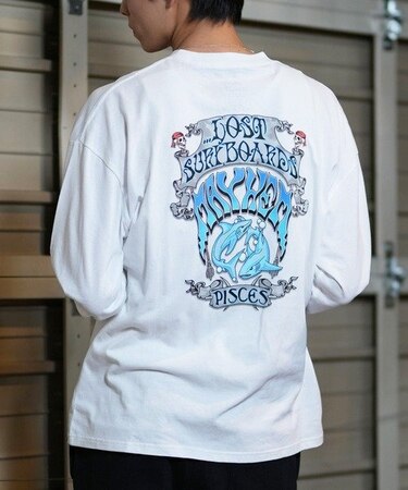 【ムラサキスポーツ限定】lost(ロスト)ロンT/長袖Tシャツ/バックプリント/L24F2206/ユニセックス/メンズ/ムラサキスポーツ