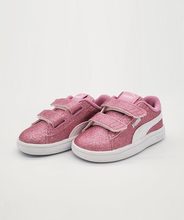 PUMA/キッズ ベビー 12.0~16.0cm スマッシュ 3.0 グリッツグラム V インファント 394688 子供 靴 シューズ スニーカー プーマ ムラサキスポーツ