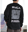 RVCA(ルーカ)長袖Tシャツ/ロンT/バックプリント チェッカー柄 ルーズシルエット/BE042-060/BE042060/ユニセックス/メンズ/ムラサキスポーツ