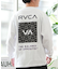 RVCA(ルーカ)長袖Tシャツ/ロンT/バックプリント チェッカー柄 ルーズシルエット/BE042-060/BE042060/ユニセックス/メンズ/ムラサキスポーツ