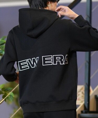 【ムラサキスポーツ限定】NEW ERA(ニューエラ)撥水加工/プルオーバーパーカー/テックスウェット/バックプリント/セットアップ対応 /14475186/ユニセックス/メンズ/ムラサキスポーツ