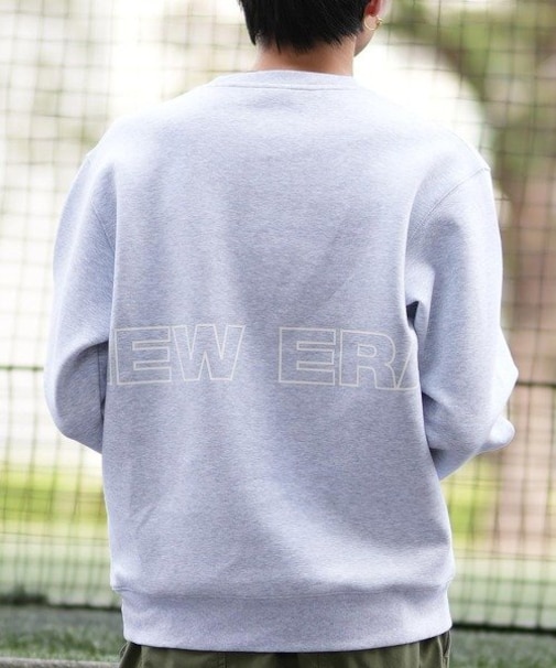 【ムラサキスポーツ限定】NEW ERA(ニューエラ)撥水加工/トレーナー クルーネック テックスウェット バックプリント セットアップ対応/14475188/ユニセックス/メンズ/ムラサキスポーツ