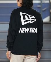NEW ERA(ニューエラ)吸汗速乾/ロンT/長袖 パフォーマンスTシャツ/バックプリント/オーバーサイズ/14312833/ユニセックス/メンズ/ムラサキスポーツ