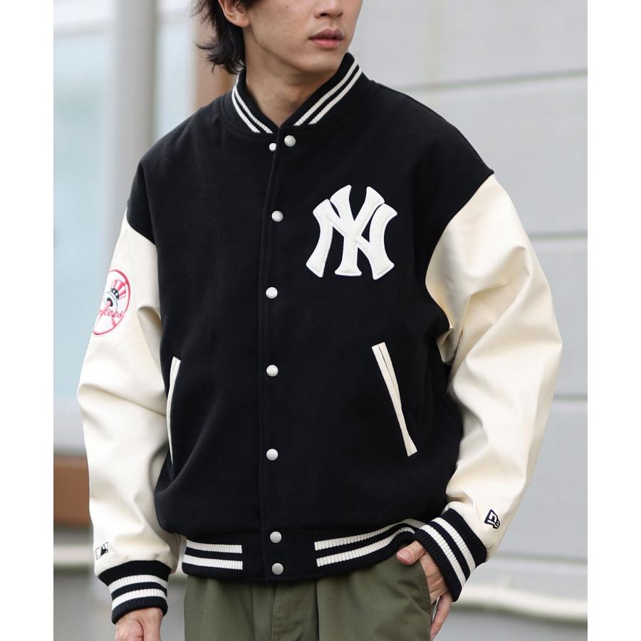 NEW ERA(ニューエラ)スタジャン/ヴァーシティジャケット/ニューヨーク・ヤンキース/WOOL AP MLB PATCH  VARSITY/14399488/ユニセックス/メンズ/ムラサキスポーツ｜ムラサキスポーツの通販｜&mall（アンドモール）三井ショッピングパーク公式通販