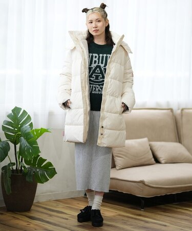 HUNTER/中綿 背負える ジャケット イントレピッド ミッドレングス パファー コート アウター WRO1512RTN ハンター レディース ムラサキスポーツ