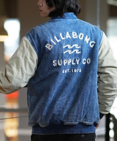 BILLABONG(ビラボン)中綿/アウター/スタジャン/デニムジャケット/洗い 