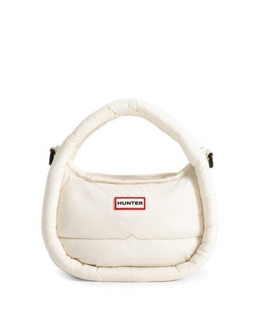 HUNTER/ 6.25L FRAMED PUFFER MIDI HOBO 2WAY ハンドバッグ クロスボディバッグ UBX3712KBM フレイムド パファー ミディ ホーボー ハンター/ユニセックス レディース メンズ ムラサキスポーツ