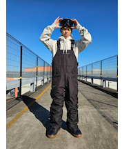 THREE WEATHER/TW-008BIB ビブパンツ スノーウェア パンツ 25-26モデル スノーボードウェア スリーウェザー ユニセックス メンズ レディース ムラサキスポーツ