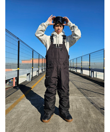 THREE WEATHER/TW-008BIB ビブパンツ スノーウェア パンツ 25-26モデル スノーボードウェア スリーウェザー ユニセックス メンズ レディース ムラサキスポーツ