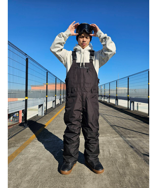 THREE WEATHER/TW-008BIB ビブパンツ スノーウェア パンツ 25-26モデル スノーボードウェア スリーウェザー ユニセックス メンズ レディース ムラサキスポーツ