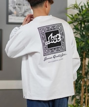 【ムラサキスポーツ限定】 lost(ロスト)ロンT/長袖Tシャツ/バックプリント/オーバーサイズ/L25S2201/ユニセックス/メンズ/ムラサキスポーツ